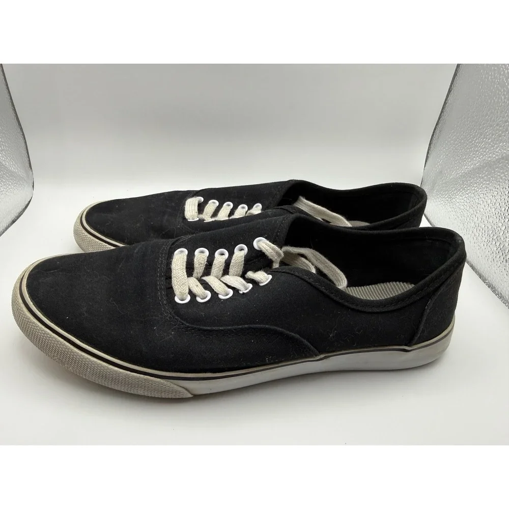 Womens Canvas Sneakers Target Black Casual‎ Lace Up Comfort Shoes